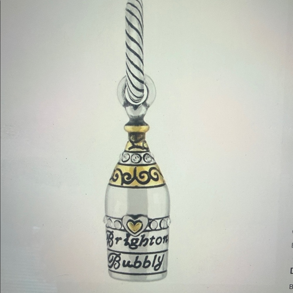 🆕🍾Brighton Bubbly Silver & Gold Champagne Bottle Charm